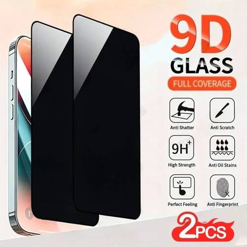 2Pcs Privacy Frosted Tempered Glass For iPhone 17 16 15 14 P