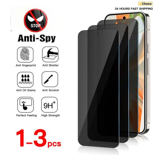 1-3PCS 9H Privacy Tempered Glass for Google Pixel 10 9 8 7 6