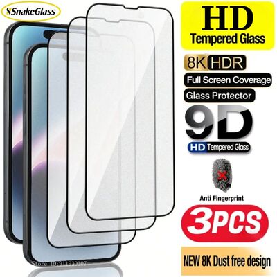 3Pack HD Screen Protector for IPhone 15/16 Pro Max/17 Pro Ma