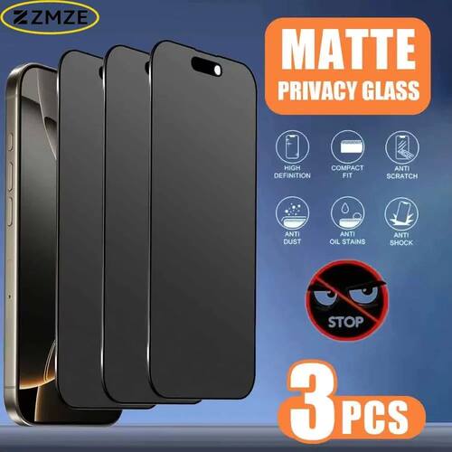 3PCS Matte Privacy Screen Protector For iPhone 17 Pro Max Ai