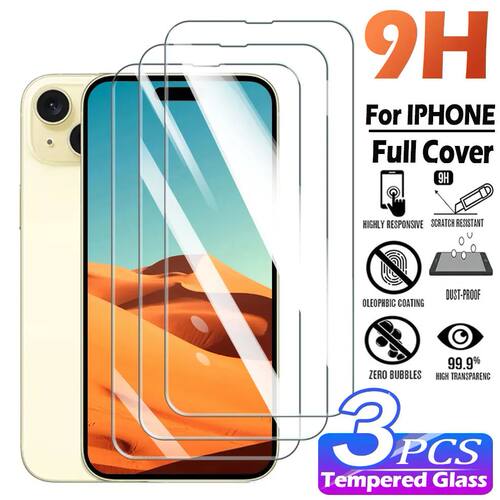 3-1Pcs Full Cover Tempered Glass For iPhone 11 12 13 14 15 1