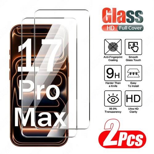 2Pcs HD Tempered Glass Screen Protector For iPhone 11 12 13