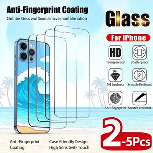 Pro 5PCS Max Screen Protector iPhone Tempered Glass For