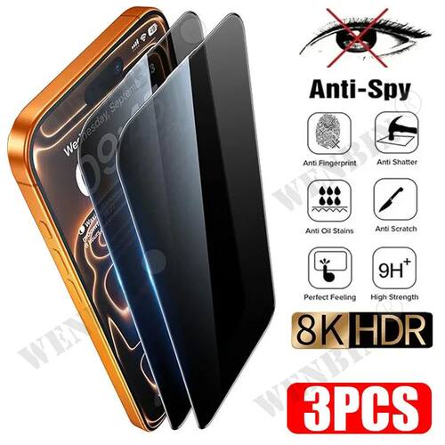 3Pcs Privacy Screen Protector For iPhone 17 Pro Max 17 Air 1