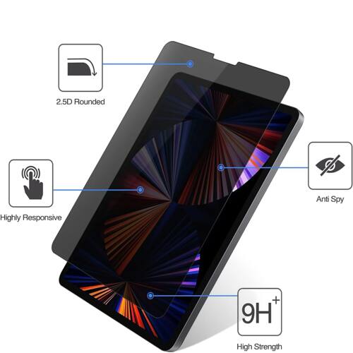 1PC, Privacy Screen Protector for iPad 10.2-Inch (9th-7th Generation), Anti-Spy Tempered Glass Film