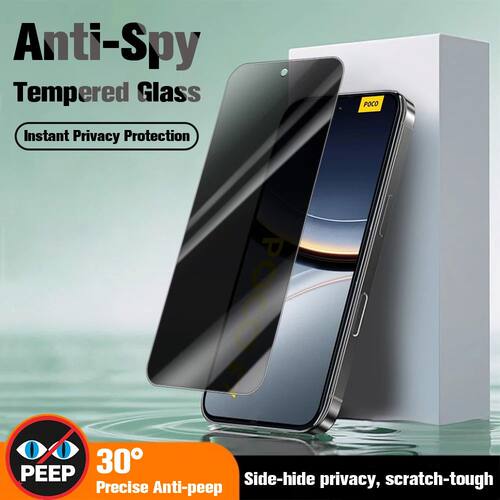 Anti-Spy Screen Protector For Xiaomi Poco F7 X7Pro C71 C75 M