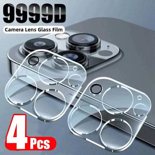 4PCS Camera Lens Glass for iPhone 16 15 14 13 12 Pro Max 5G