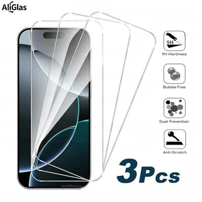3PCS HD Tempered Glass for IPhone 17 Pro Max,9H Hardness Ant