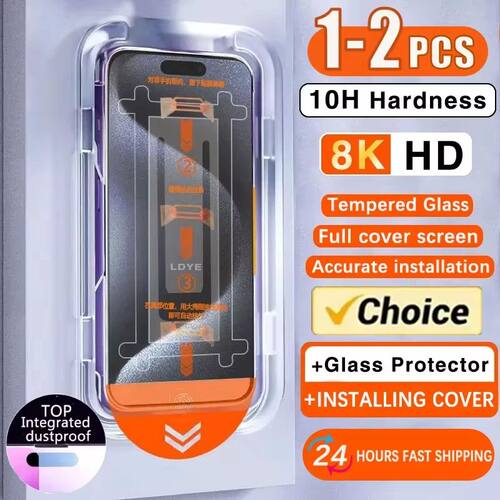 1-2pcs 8K Oleophobic Coating Dust free Installation Screen P