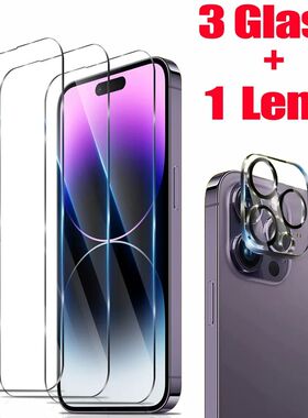 HD Screen Protection For iPhone 16 15 17 14 13 12 11Tempered Glass iPhone15 Pro Camera Lens Film