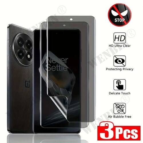 3Pcs Privacy Hydrogel Film For OnePlus 15 15R 13 13R 12 12R