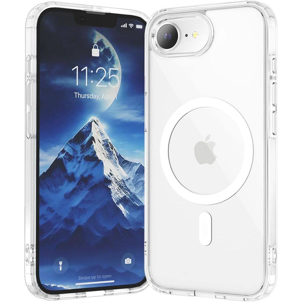 Strong Magnetic Magsafe Case For iPhone 16E 16 E Hybrid Shockproof Cover For Iphone Clear Hard Back