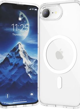 Strong Magnetic Magsafe Case For iPhone 16E 16 E Hybrid Shockproof Cover For Iphone Clear Hard Back