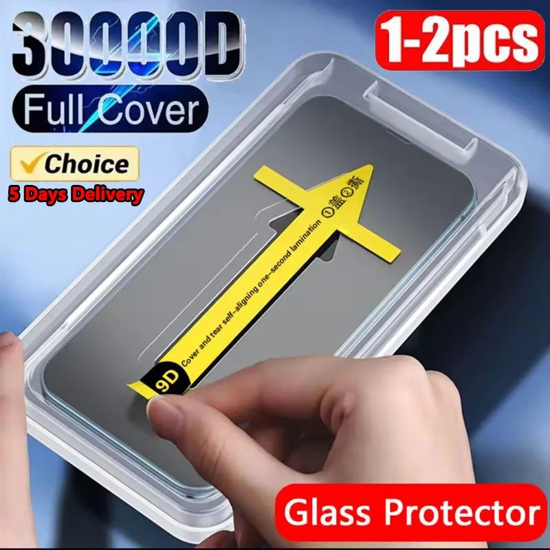 1-2Pc 8K High End Tempered Glass For IPhone 15 14 13 12 11 P