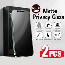 2PCS Privacy Matte Tempered Glass For iPhone 14 15 16 17 Pro Max Protective Glass  Anti Spy Peeping