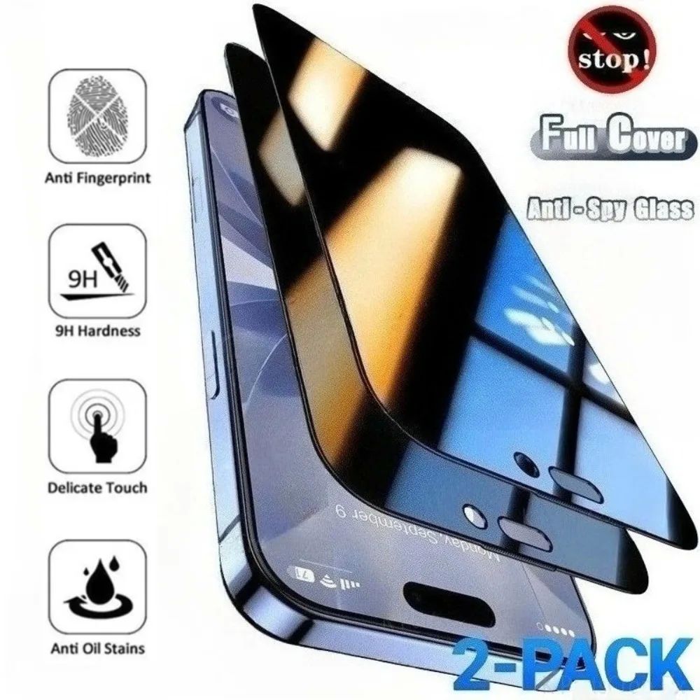 2Pcs Anti Spy Hydrogel Film for iPhone 17 16 14 15 Pro Max 1