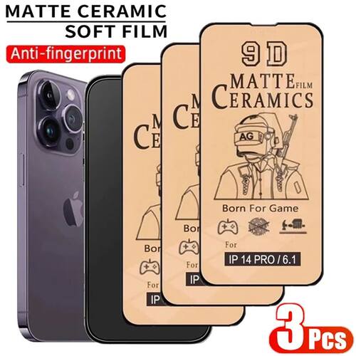 3Pcs HD Soft Matte Ceramic Film for iPhone Plus Screen Protector for IPhone  PRO XS MAX Not-Glass