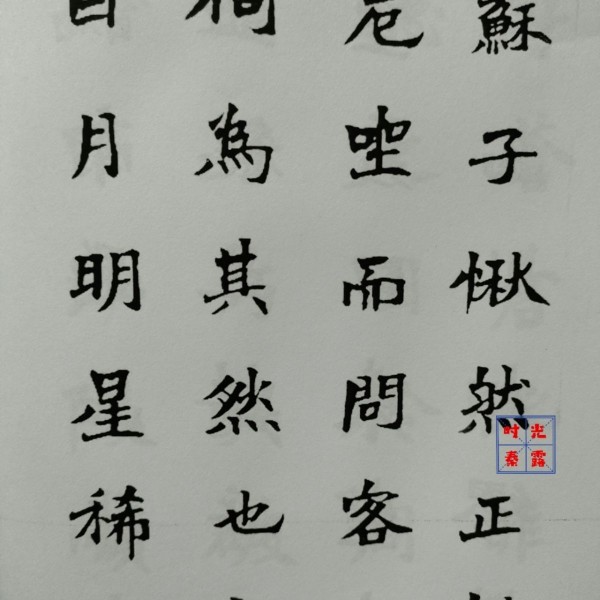 手工自制杜毓成楷书字帖魏碑书法赤壁赋学习毛笔字
