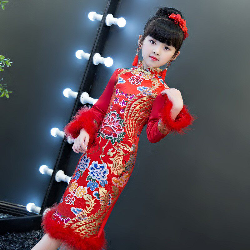 大童女装67女童9旗袍裙子8小孩子10拜年服11长袖12岁加厚长款在类目 女装/女士精品, 连衣裙中 - 来自Buy2taobao.com提供专业的淘宝代购服务