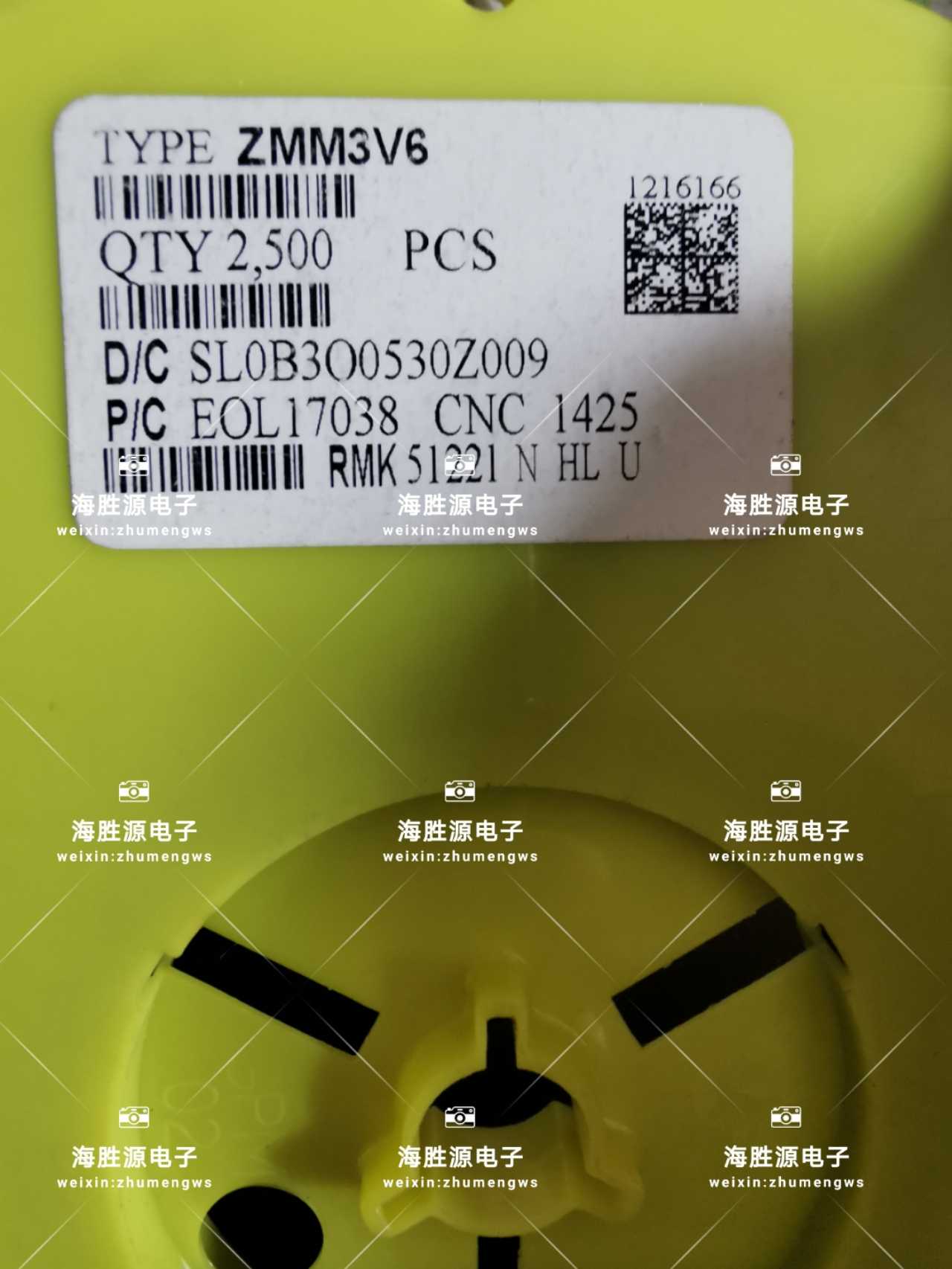 贴片稳压二极管 ZMM3V6 LL-34封装 3.6V 1206圆柱玻封 原装现货