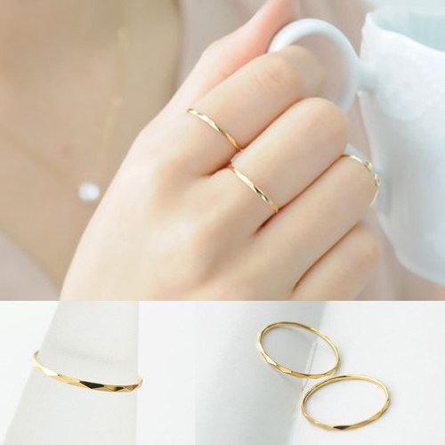 Blueberry home Japan and South Korea Simplicity the republic of korea 14k Gold Ring Twinkle triangle section Gold Ringin the Jewelry/Diamond/Jade/Gold , K gold jewelry, Bracelets category - from Buy2taobao.com to provide professional Taobao agent buy service