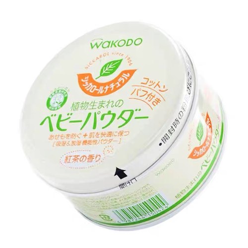 日本wakodo和光堂爽身粉祛痱子粉天然玉米儿童宝宝新生婴幼儿清凉
