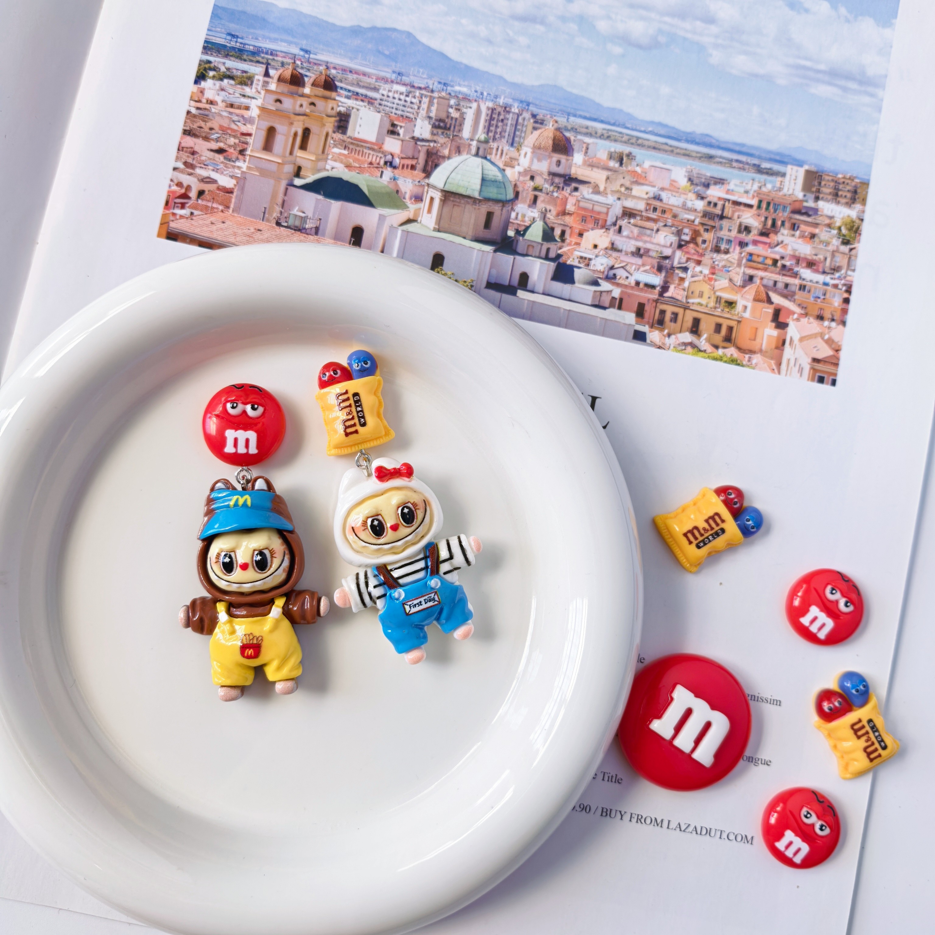 XY原创手作可爱m豆拉布布耳环卡通童趣夸张拍照打卡耳钉耳饰耳夹,饰品/流行首饰/时尚饰品新,耳环,淘宝优惠券,粉丝福利购,淘宝优惠卷