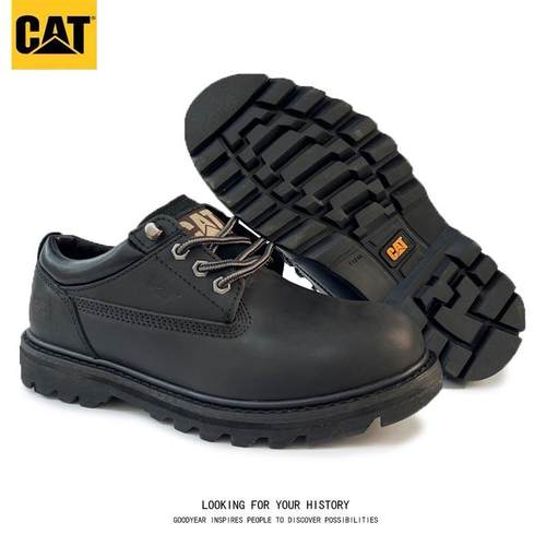 男鞋低帮CAT卡特黄靴工装鞋厚底