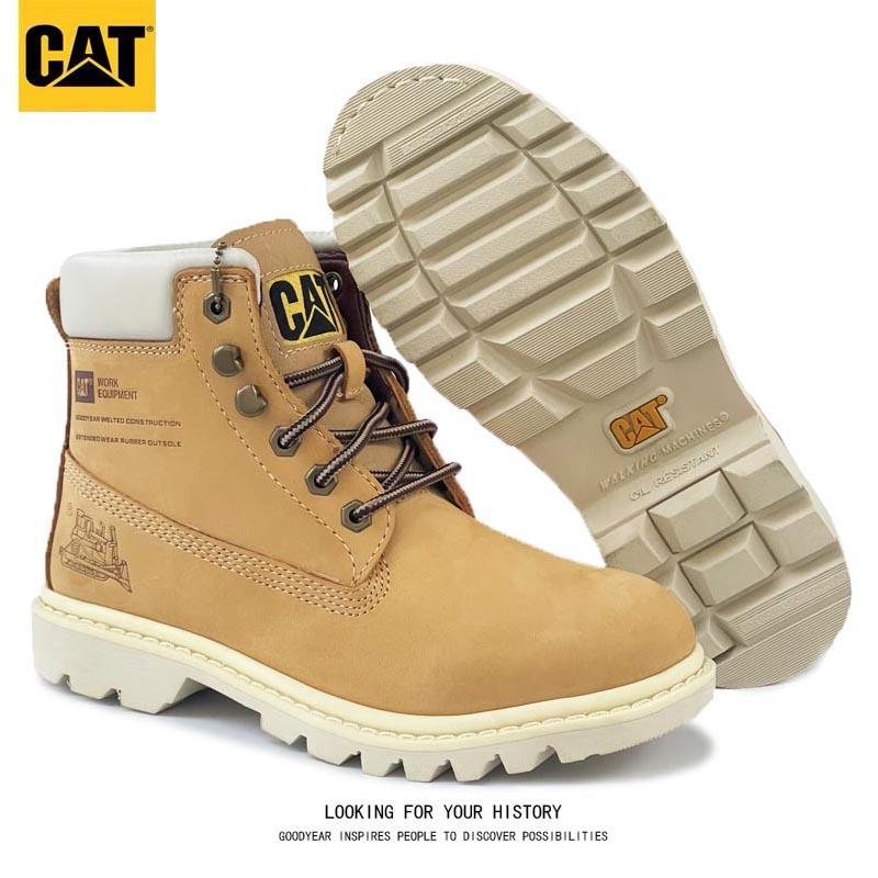大黄靴女CAT卡特马丁靴工装高帮