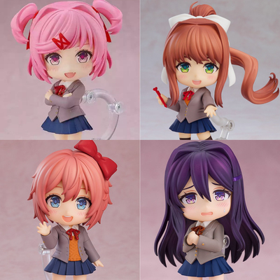 心跳文艺部文学部手办优里2283 莫妮卡1817 纱世里2250粘土人摆件