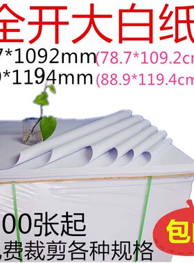 全开大白纸纯白色包装纸a1培训