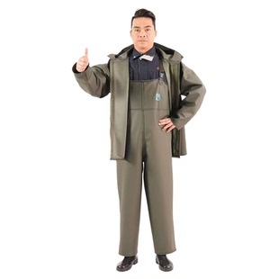 新品正品打渔郎雨衣雨裤 防水服 背带防雨裤 矿山矿上专用