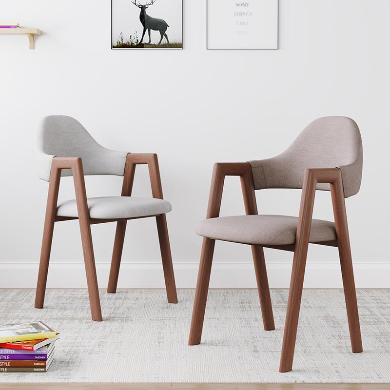 米悦餐桌椅子靠背家用卧室化妆椅女北欧餐椅现代简约宿舍铁艺书桌