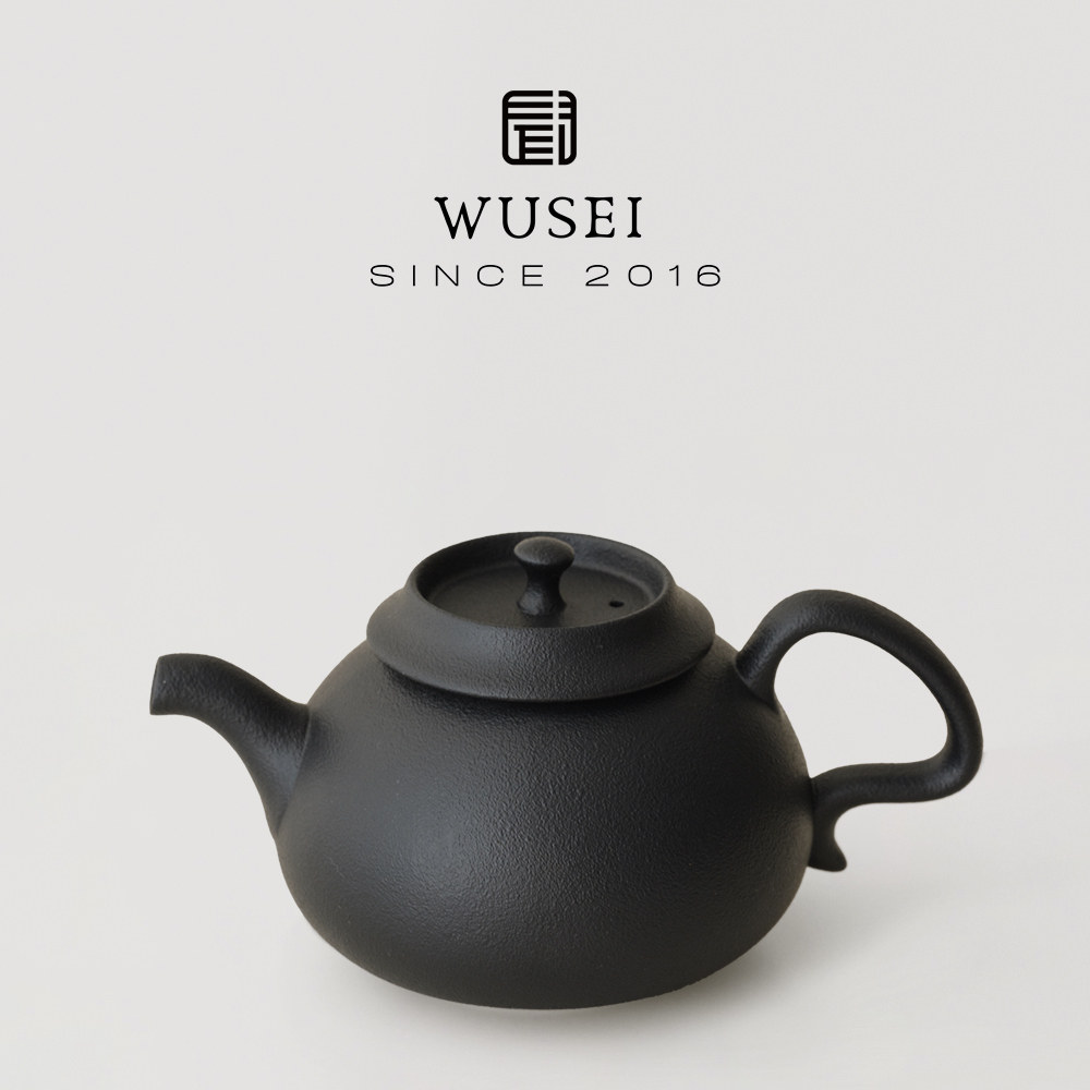 闻说WUSEI黑砂粗陶过滤手执壶