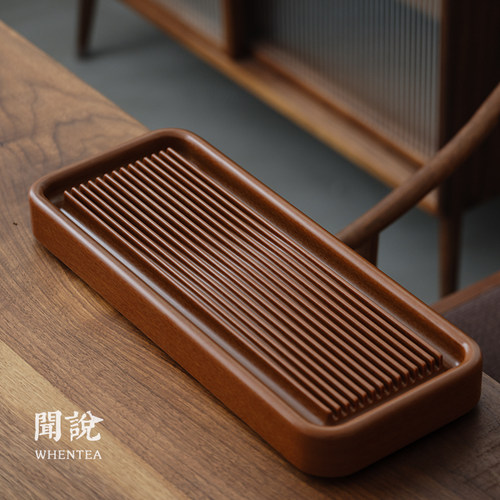 闻说日式宜兴黄料小号电木茶盘