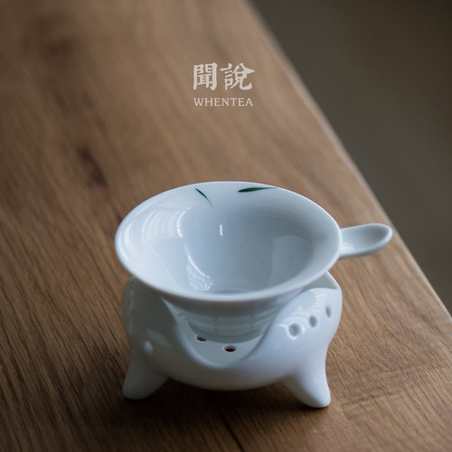 纯手绘青竹茶滤闻说闻说纯手绘