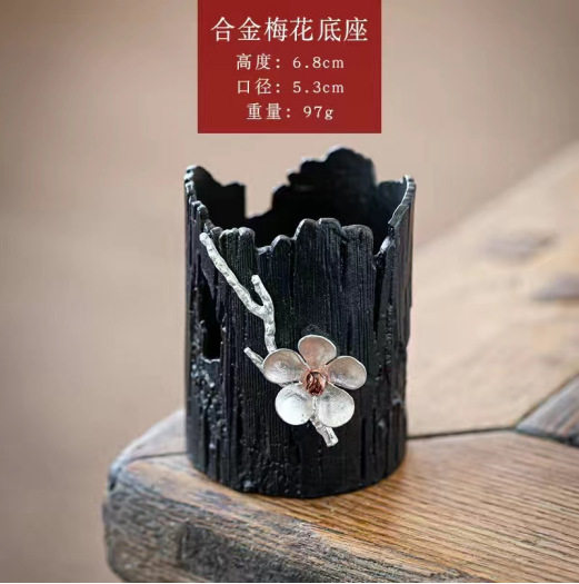 可定制创意茶滤锡茶漏纯锡茶具过滤网日式手工锤纹树叶茶滤功夫茶