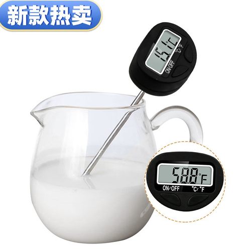 新款家用厨房烧烤烘焙奶粉水温食物测温 食品温度计 高精度探针式