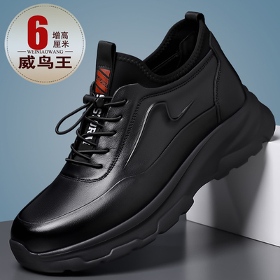 增高鞋男轻质厚底男鞋休闲潮鞋