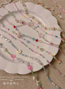 亚克力水晶女彩色水晶串珠项链