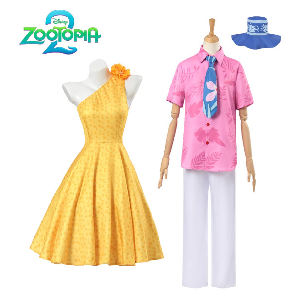 疯狂动物城朱迪黄连衣裙cos