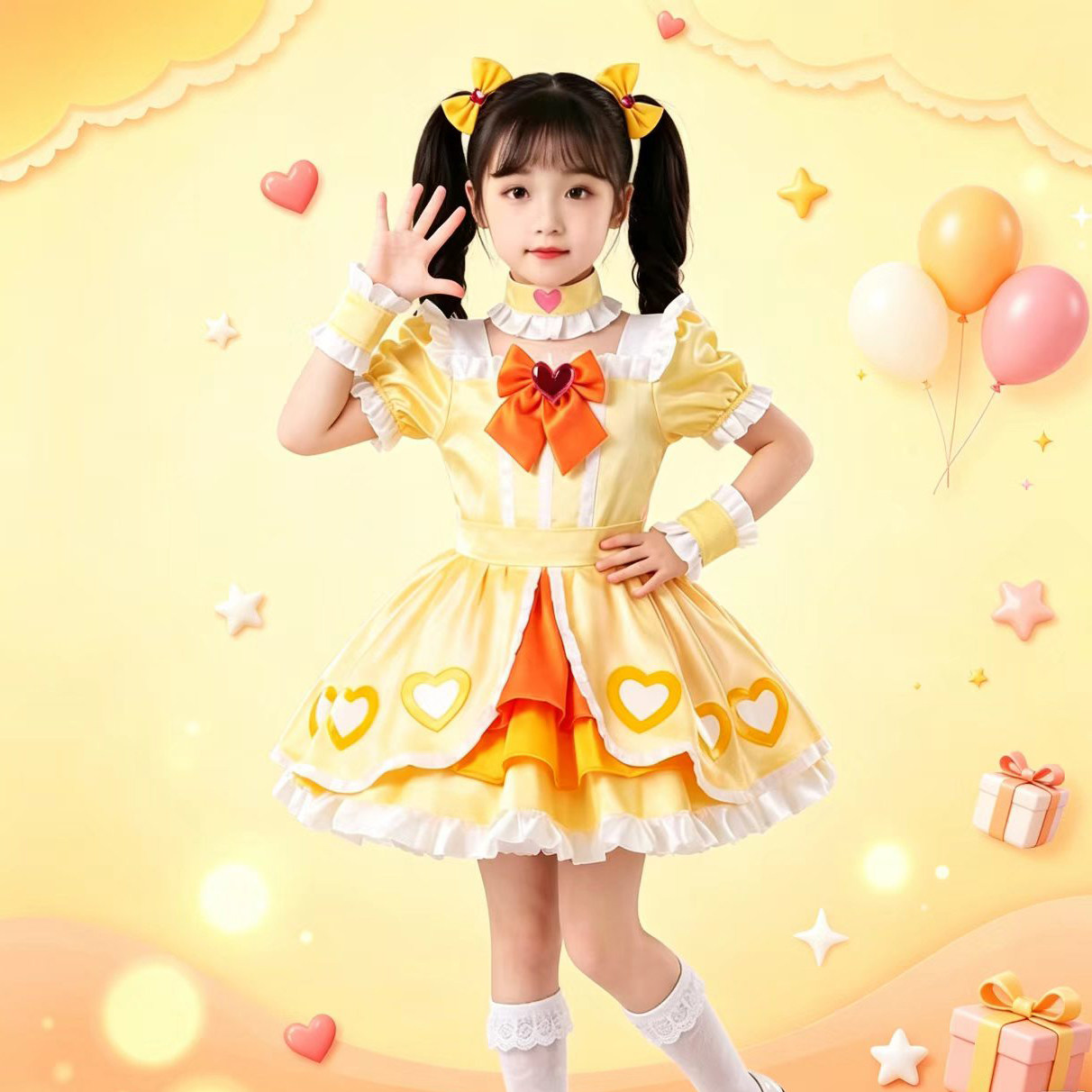 女童梦奇拉少女公主裙COS表演服