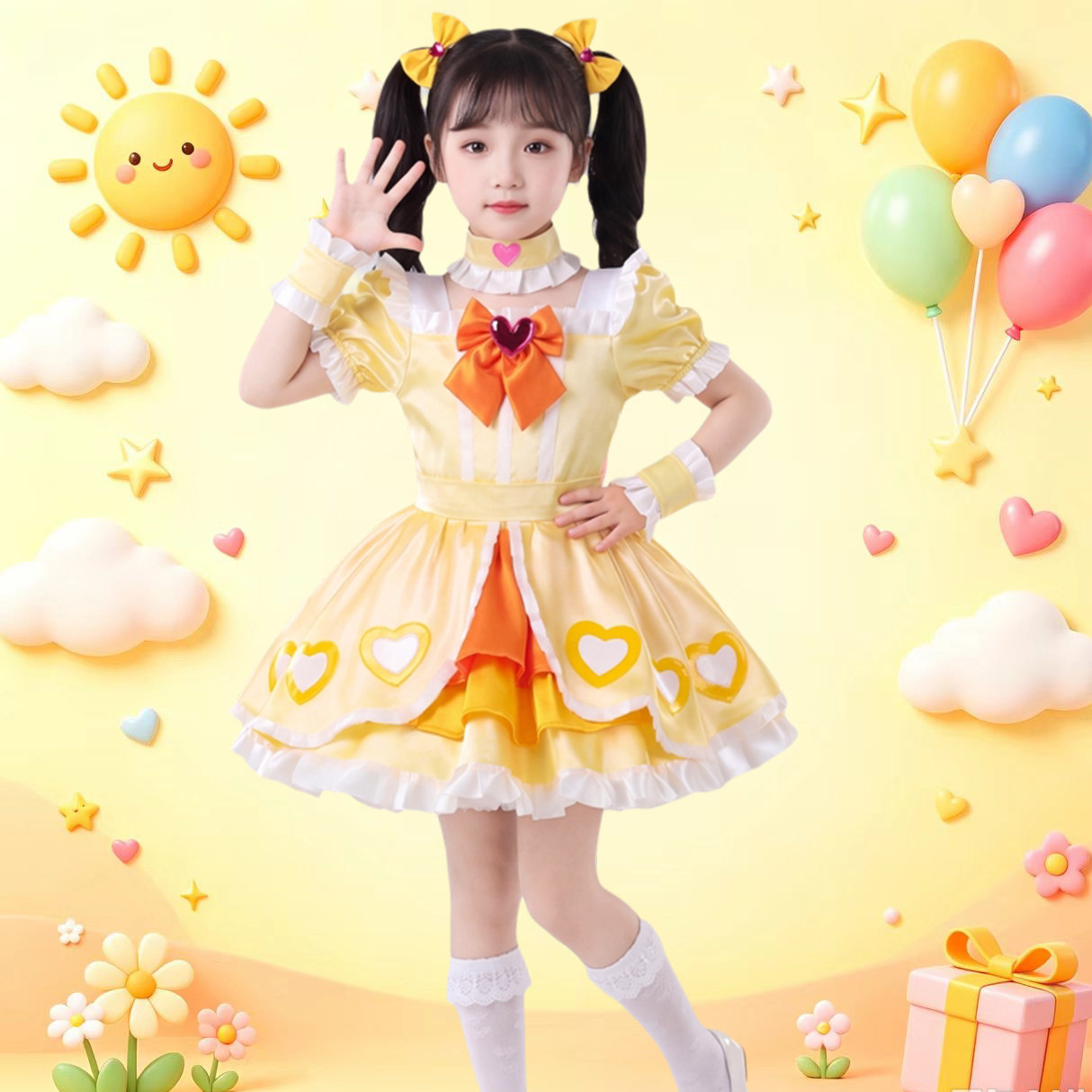 梦奇拉少女梦夏公主裙COS衣服装