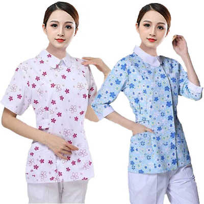 短袖夏季修身月嫂分体套装护士服