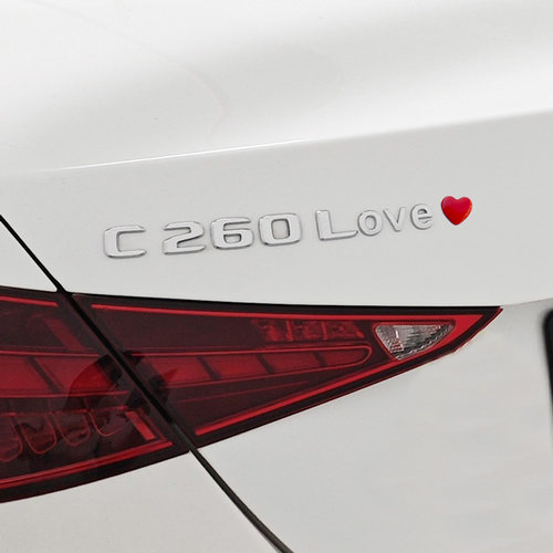 奔驰C260E300L创意LOVE车贴