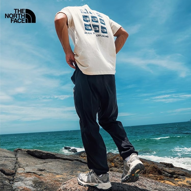 北面男短袖T恤户外休闲衣纯棉