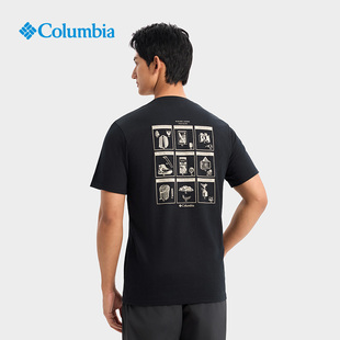 T恤 印花运动短袖 男子时尚 Columbia哥伦比亚户外24春夏新品