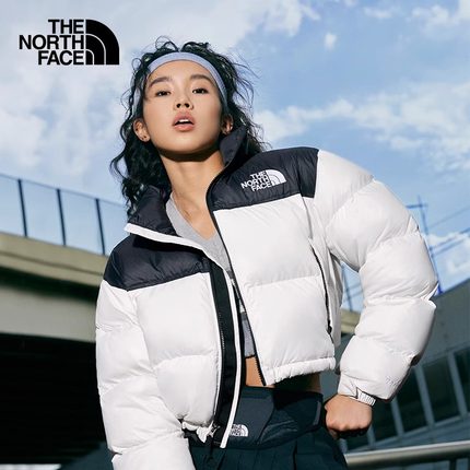 TheNorthFace北面1996羽绒服女700蓬防水短款外套肯豆款25新5GGE