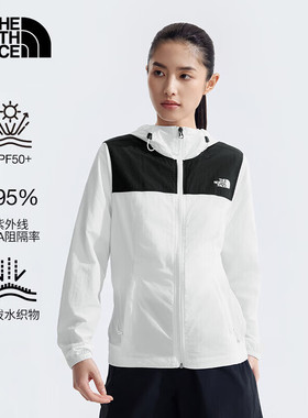 TheNorthFace北面防泼水皮肤衣女户外防风连帽夹克外套25新8BAA