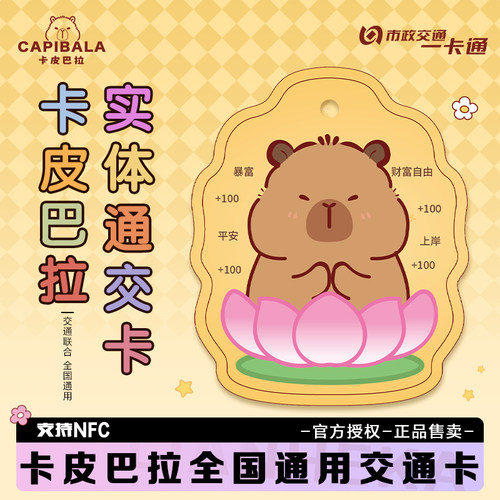 卡皮巴拉周边联名北京一卡通
